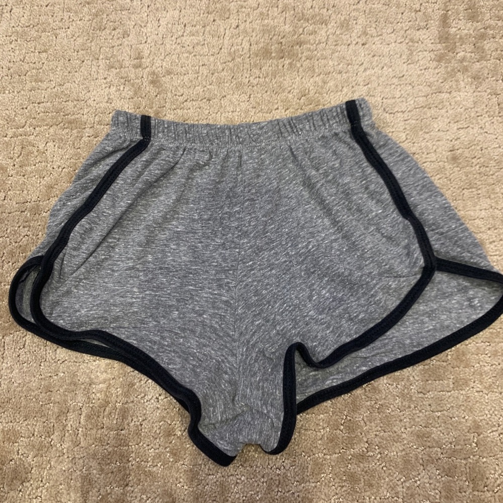 grey brandy shorts w/ black seem
